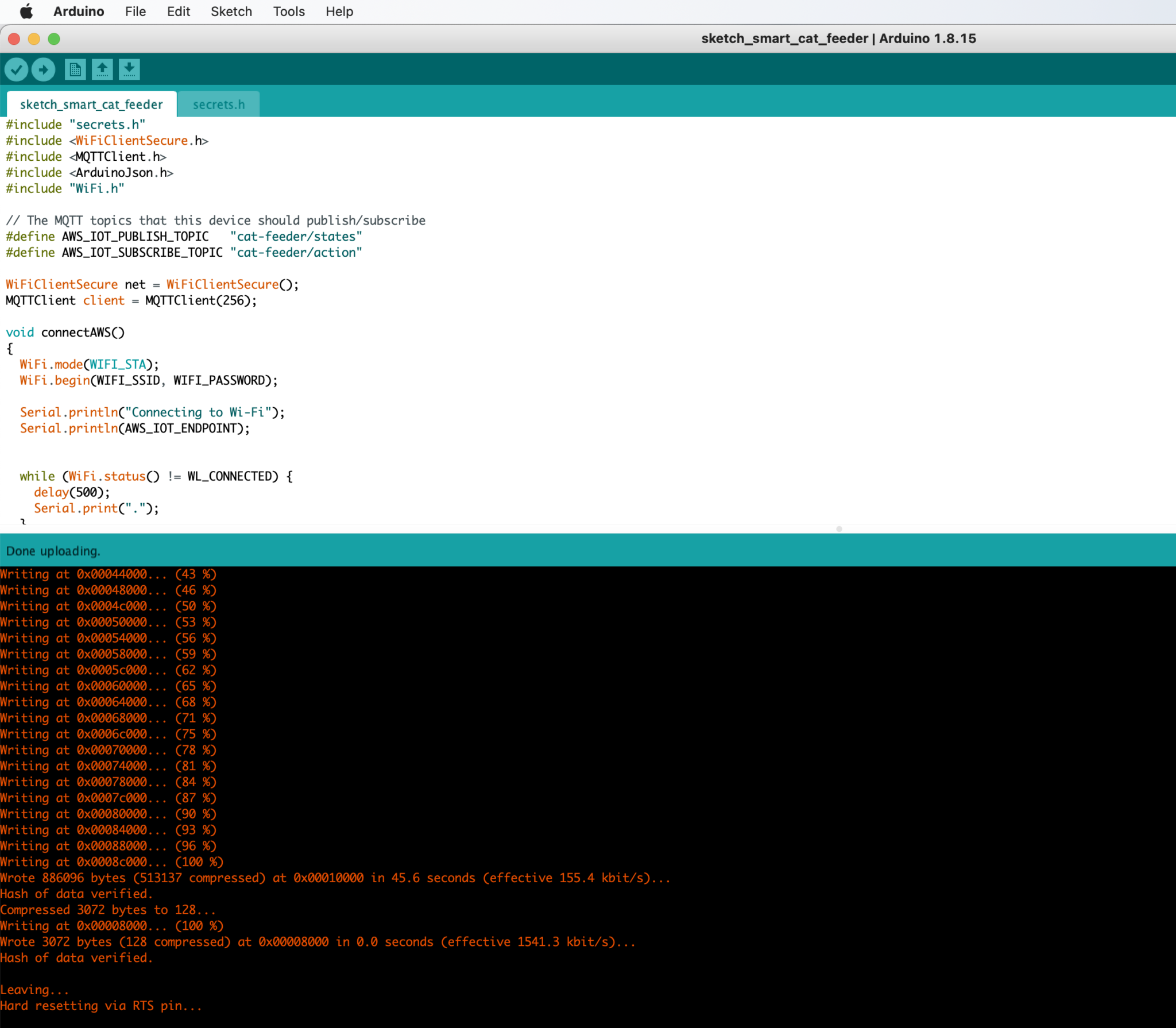 arduino flash code