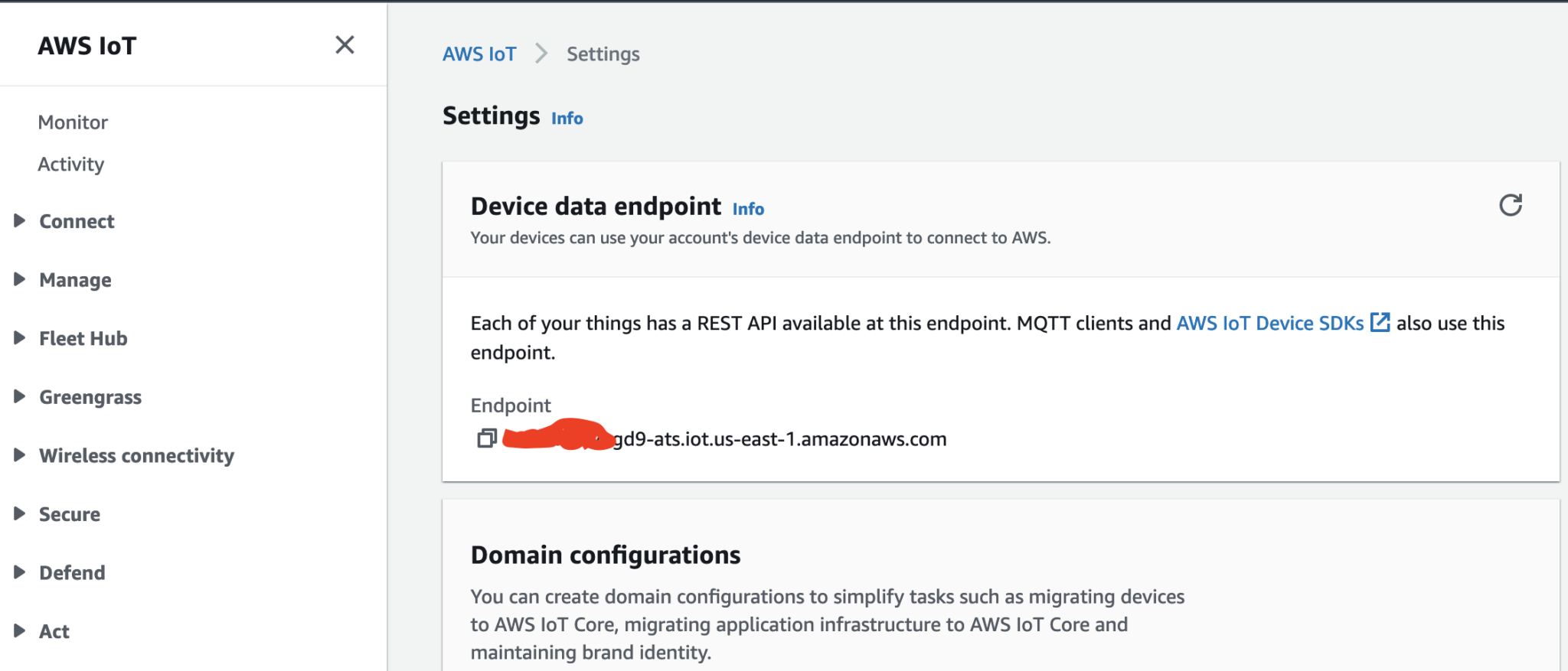 aws iot endpoint
