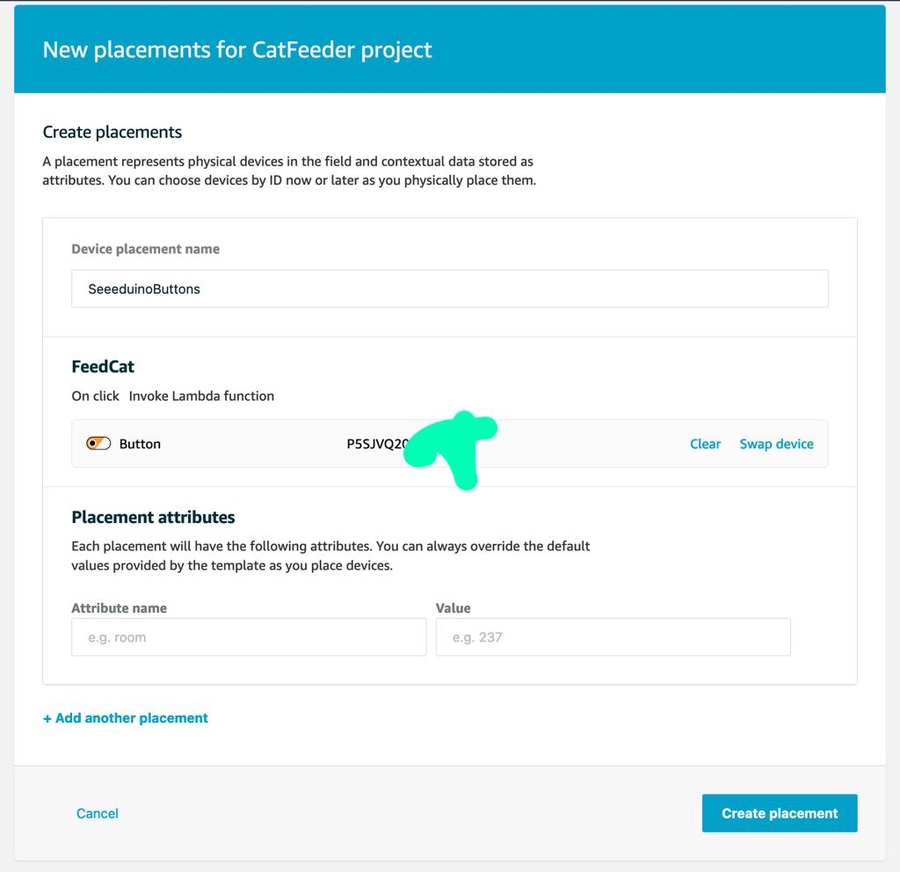 aws iot project new placement