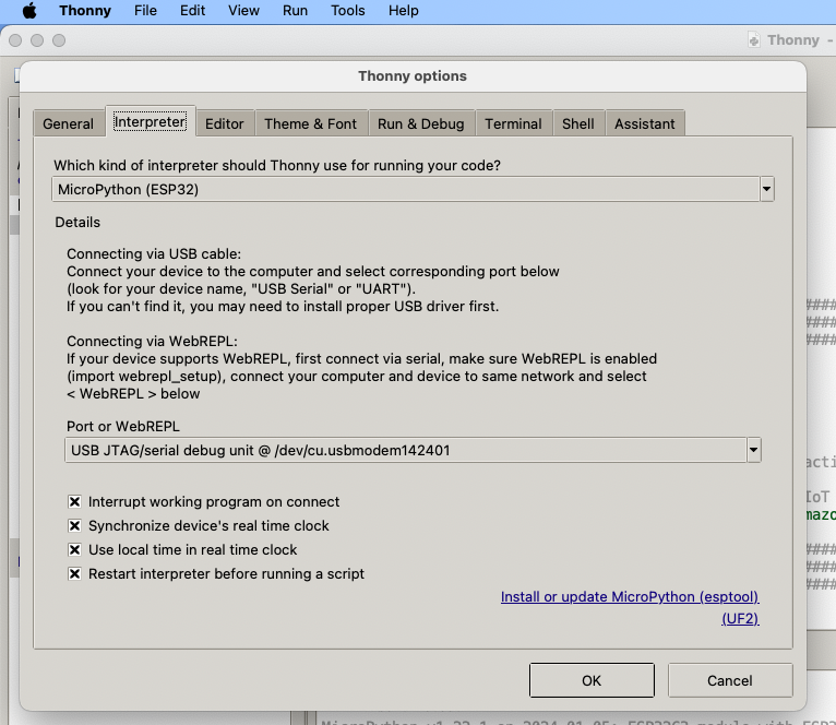 esptool Flashing Firmware