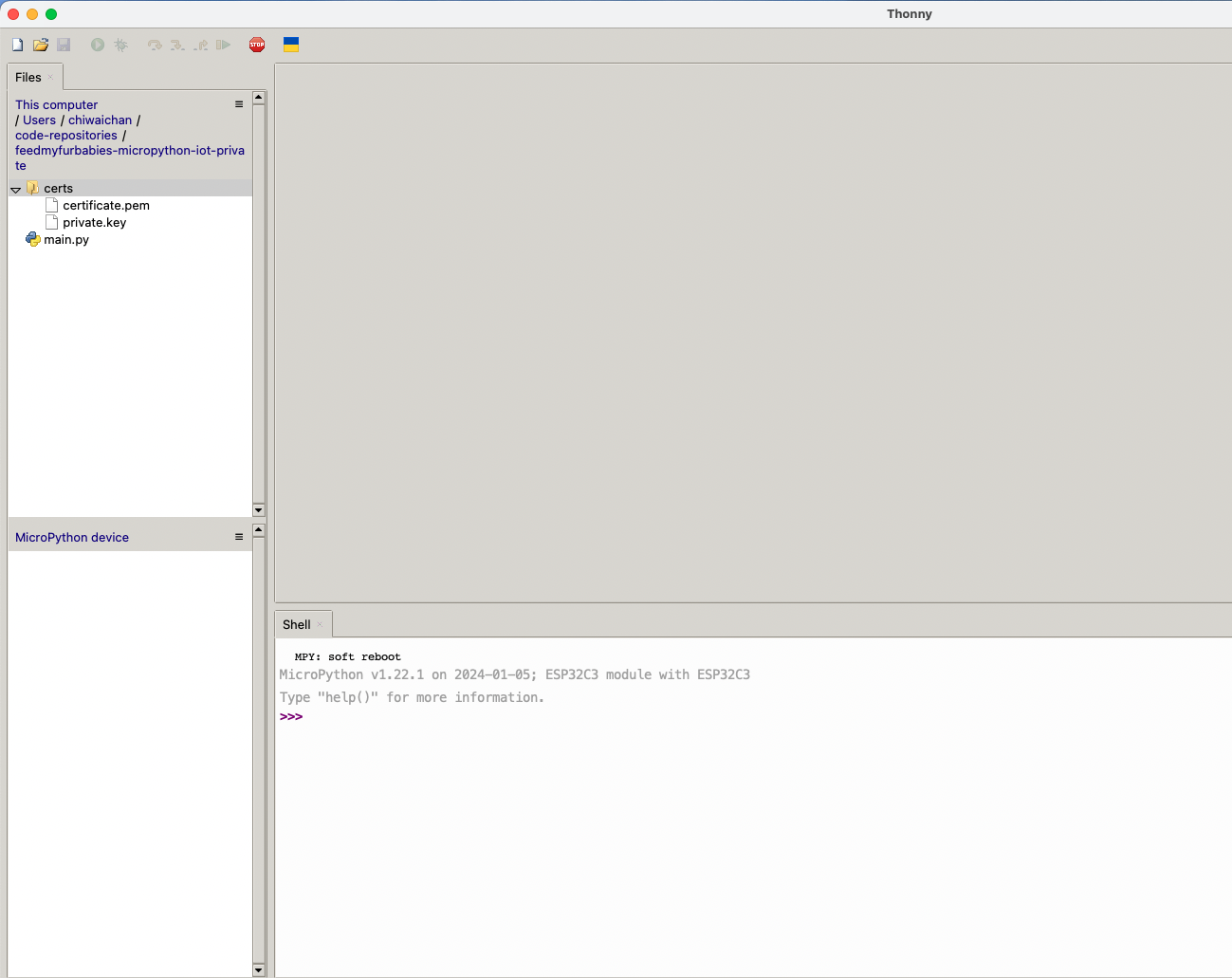 Thonny MicroPython Device
